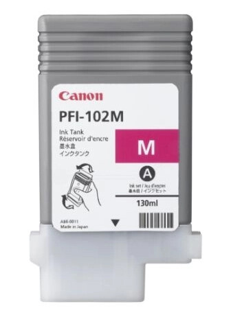 Canon Canon PFI-102 M Blekkpatron magenta 0897B001 Canon Canon PFI-102 M Blekkpatron magenta 0897B001