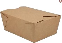 Takeaway Æske Verive 140/160X195/220X90 Mm 2700 Ml Kraft Biocoating Brun,5 Ps X 36 Stk/Krt