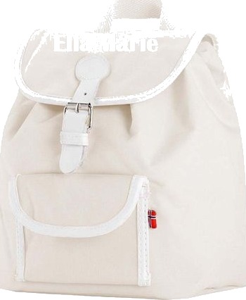 Blafre barnesekk 6 Liter med navn beige