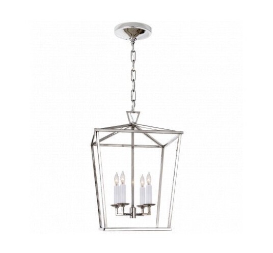 Darlana Lantern Polished Nickel Small