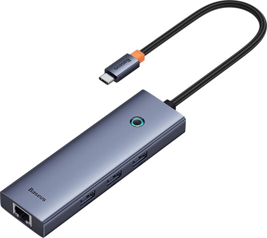 Baseus Hub 5w1 UltraJoy 5-Port (1xHDMI4K@30Hz + 4x USB-hub - USB 3.0 - 5 porter - Grå Baseus Hub 5w1 UltraJoy 5-Port (1xHDMI4K@30Hz + 4x USB-hub - USB 3.0 - 5 porter - Grå