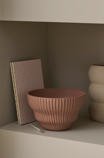 Ellos Home   Skål Rib Bowl   Bronse