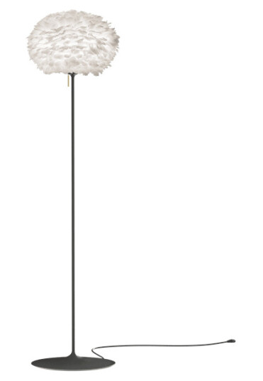Umage Eos Gulvlampe Medium Hvit med Base i Sort