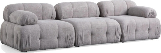 Belgin Sofa 3 seter Lys grå