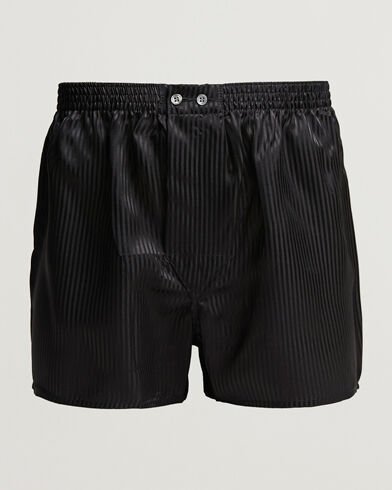 Derek Rose Classic Fit Silk Boxer Shorts Black Derek Rose Classic Fit Silk Boxer Shorts Black