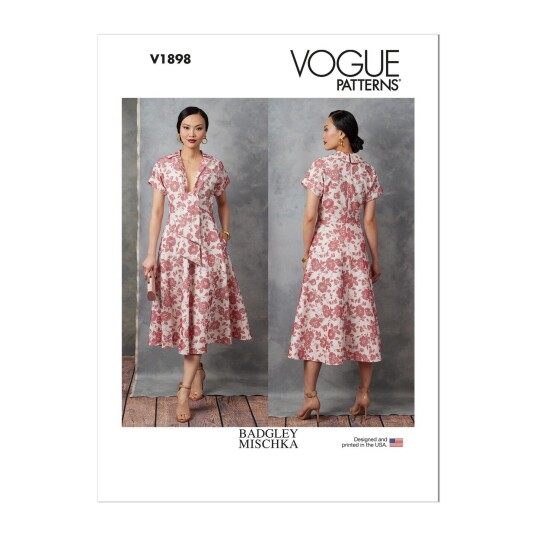 Vogue 1898 - Kjole B5 (8-10-12-14-16)