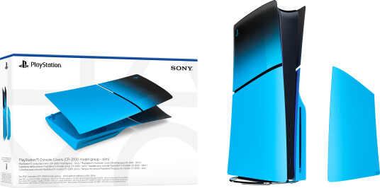 PS5 Slim Reservedeksel Rhythm Blue
