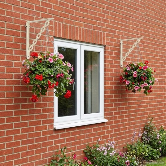 vidaXL Vegghylleskinner 2 stk. Antikk hvit 21 x 21 x 3,5 cm Stål