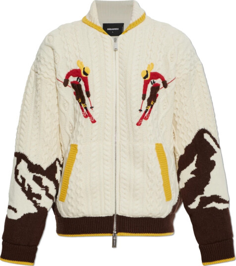Dsquared2 Herre Strikkevarer Beige 2XL,