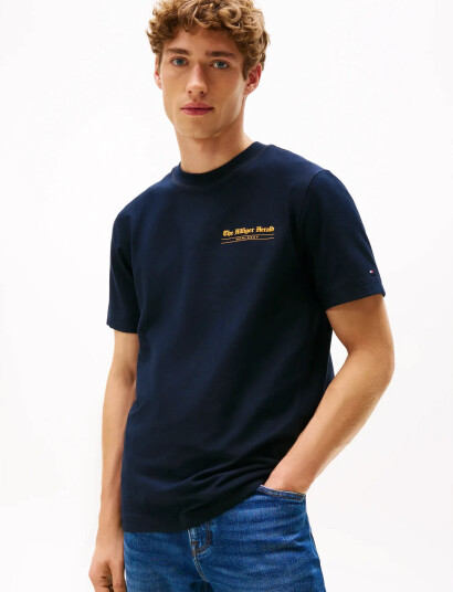 Tommy Hilfiger Hilfiger Herald Back Graphic Tee - Navy - S Tommy Hilfiger Hilfiger Herald Back Graphic Tee - Navy - S
