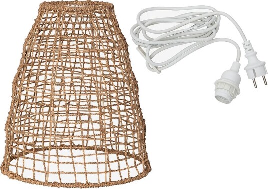 Star Trading Tove 33 cm + snor 2,5 m Beige Taklamper utendørs