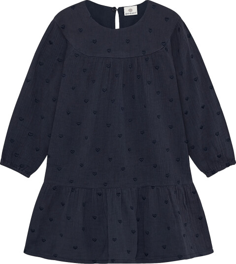 En Fant Dress Ls Woven   Navy   98
