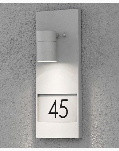 Konstsmide Modena vegglykte med husnummer 7655-300 Grå Konstsmide Modena vegglykte med husnummer 7655-300 Grå