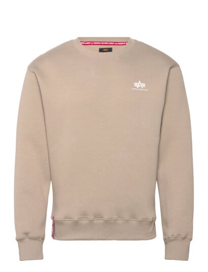 Alpha Industries Basic Sweatshirt Sl - Beige - L