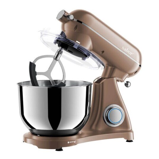 Sabor Ultimate kjøkkenmaskin 6,5L 1800W med kobling lys brun/frostet Sabor Ultimate kjøkkenmaskin 6,5L 1800W med kobling lys brun/frostet