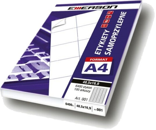 Emerson Selvklebende Etiketter Emerson 70X36 Bia `100