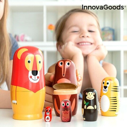 Innovagoods Dyrefigurer Av Matrjosjkatre Funimals 11 Deler