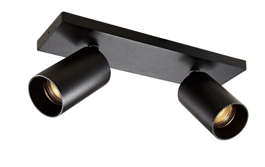 NorDesign OZ K2 taklampe med 2 spotter - Svart