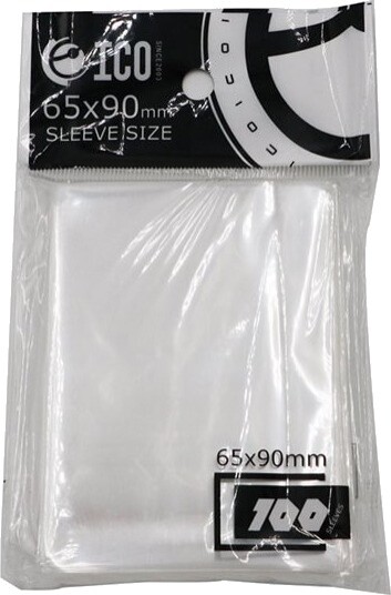 Gjennomsiktige Plastlommer for Spillekort 100-pk