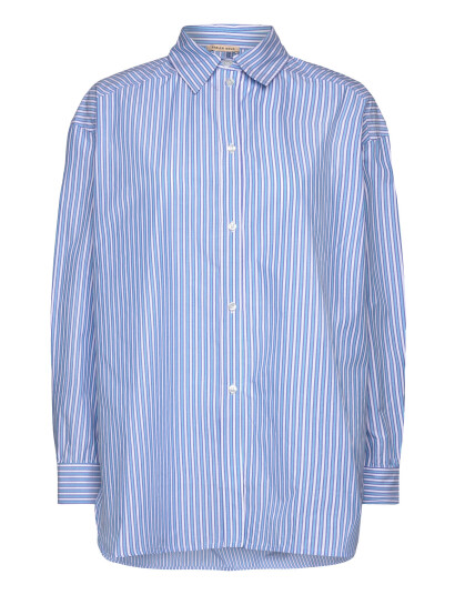 Stella Nova Striped Oversized Shirt - Blue - 34