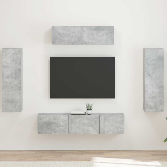 TV skap 5 pcs Betonggrå TV skap 5 pcs Betonggrå