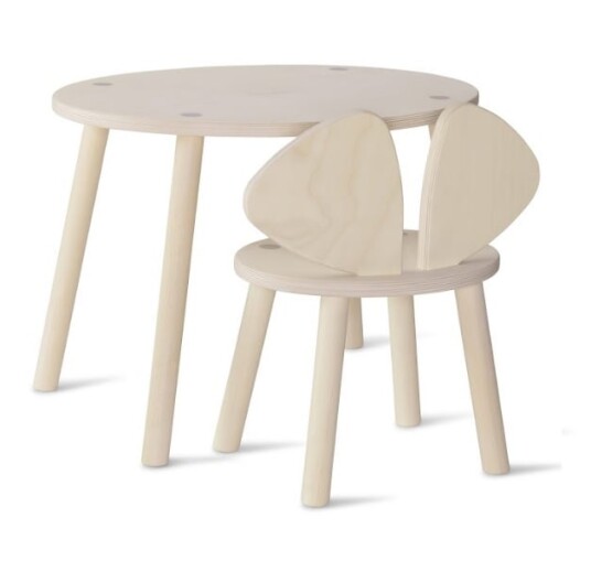 Nofred Mouse Set White Wash Birch