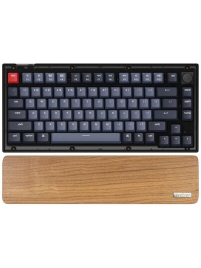 Keychron V1 Ergonomisk Håndleddsstøtte i Valnøtt - Tastaturtilbehør