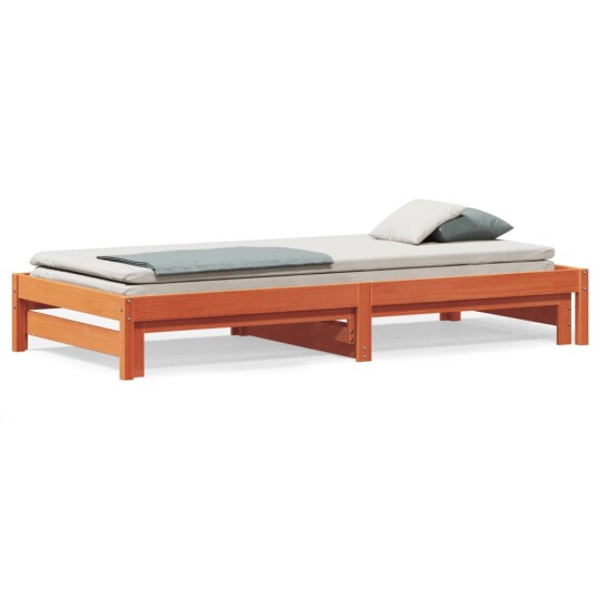 Uttrekkbar dagseng voksbrun 90x190 cm heltre furu 8721012362215 Uttrekkbar dagseng voksbrun 90x190 cm heltre furu 8721012362215