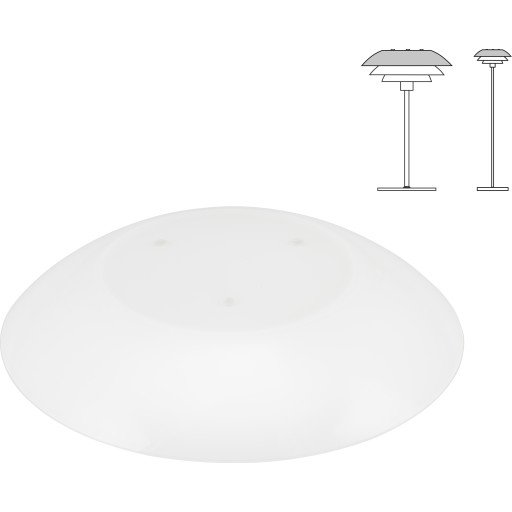 Dyberg Larsen reserveglass for DL31 bord & gulvlampe topp skjerm Dyberg Larsen reserveglass for DL31 bord & gulvlampe topp skjerm