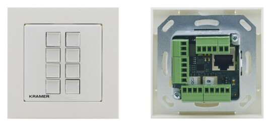 KRAMER RC-208/EU-80/86(W). 8-Button I/O Control Keypad, White