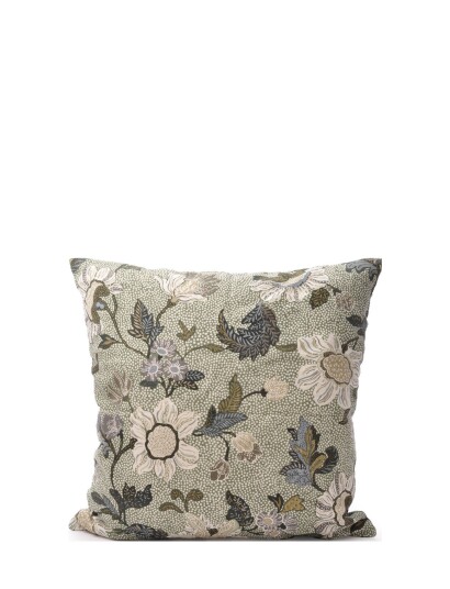 Ceannis C/C 50X50 Soft Green Flower Linen Green Ceannis GREEN 50X50CM