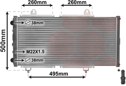 VAN WEZEL 40002033 Radiator motorkjøling VAN WEZEL 40002033 Radiator motorkjøling