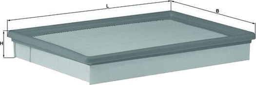 Luftfilter MAHLE ORIGINAL LX 1841/1