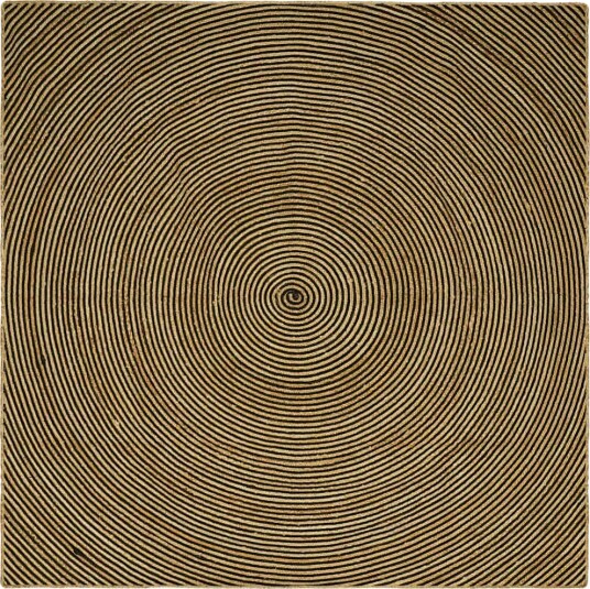 Områdetepper Svart 240 x 240 cm Jute