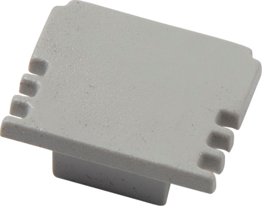 Ansell Lighting endestykke uten hull 13x15,9 mm aluminium