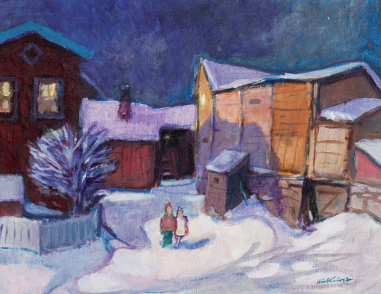 Huset Aukrust Postkort dobbelt Røros Huset Aukrust Postkort dobbelt Røros