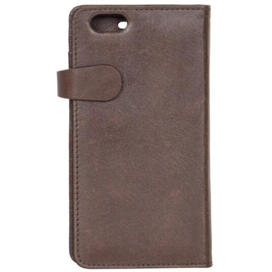 Buffalo Lær Lommebokdeksel i Brun for iPhone 6/6s Plus med Kortlommer