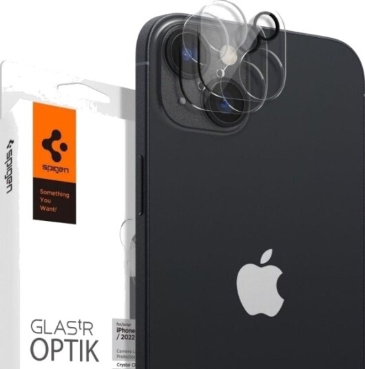 Spigen Agl05229, Linsebeskytter, Gjennomsiktig, Herdet Glass, Apple, Iphone 14 (6.1-Inch) 2022 Iphone 14 Plus (6.7-Inch) 2022, Boks