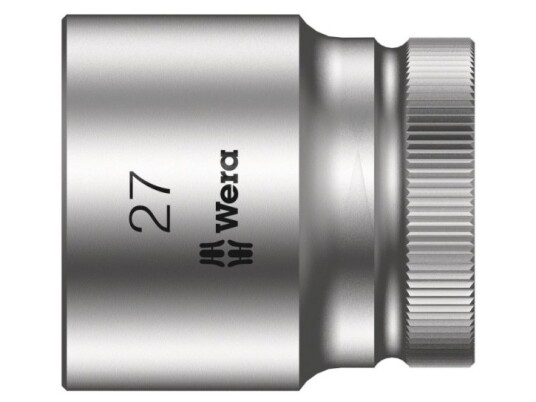 Wera 05003615001, Stikkontakt, 1/2", Metrisk, 1 Hoder, 27 Mm, Kromvanadiumstål Wera 05003615001, Stikkontakt, 1/2", Metrisk, 1 Hoder, 27 Mm, Kromvanadiumstål