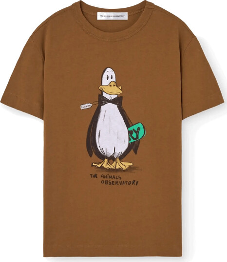 THE ANIMALS OBSERVATORY Rooster Kid T Shirt Brown 8Y   Brown   3 Y