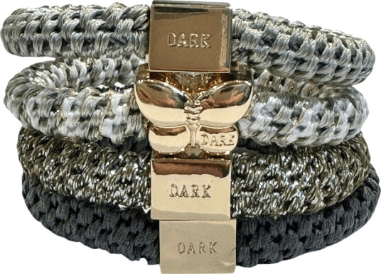 DARK Fat Hair Ties Combo Army Mix 4pcs