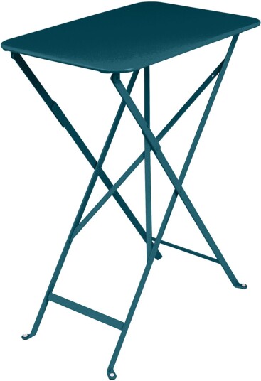 Fermob Bistro Bord 37x57 Cm Acapulco Blue 21 Utendørs Spisebord Blå Metall Fermob Bistro Bord 37x57 Cm Acapulco Blue 21 Utendørs Spisebord Blå Metall
