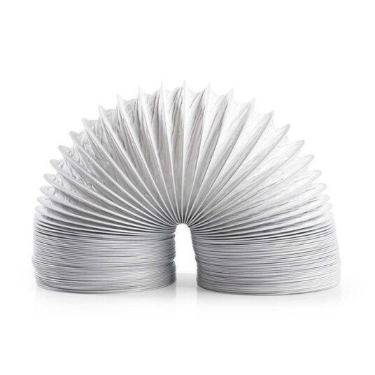 Nedis Air Outlet Hose PVC | 100 mm | 6.00 m | Egnet for: Air Ventilation / Tumble Dryers | Hvit