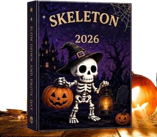 Halloween adventskalender med spøkelser og skjeletter sett med 24 2D akryl anheng J