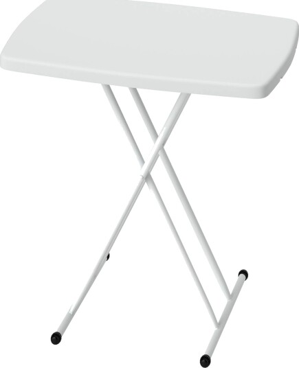 Sidebord hage høydejusterbart hagebord sammenleggbart balkongbord av plast rektangulært salongbord 50kg bæreevne 76x50x74H cm