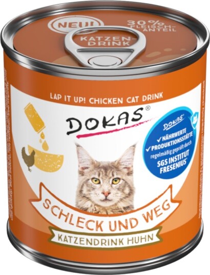 Dokas Schleck Und Weg Kattedrikk Med Sparepakke Kylling 24 X 100 G