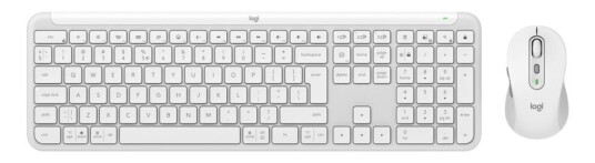 Logitech Signature Slim Combo Mk950 - Tastatur- Og Mussett - 100% Full Size - Trådløs - Bluetooth 5.1 Le - Qwerty - Us International - Elfenbenshvit Logitech Signature Slim Combo Mk950 - Tastatur- Og Mussett - 100% Full Size - Trådløs - Bluetooth 5.1 Le - Qwerty - Us International - Elfenbenshvit