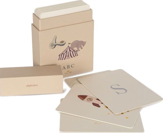 Konges Sløjd Cardboard Learning Cards Fsc Alphabet