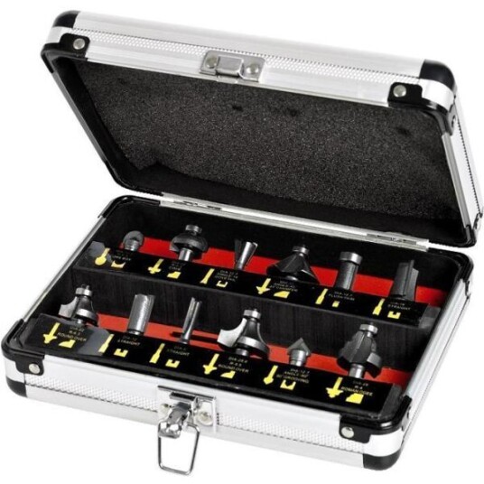 Hikoki Frässet Hm 12delar 8mm Alulåda Hikoki Frässet Hm 12delar 8mm Alulåda