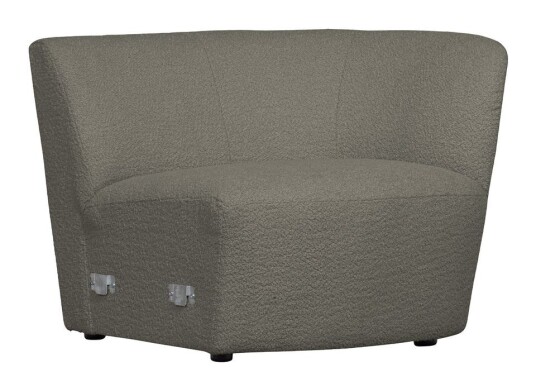 WOOOD Coco Modul m. arm, Høyre, Warm Green Bouclé Unoliving